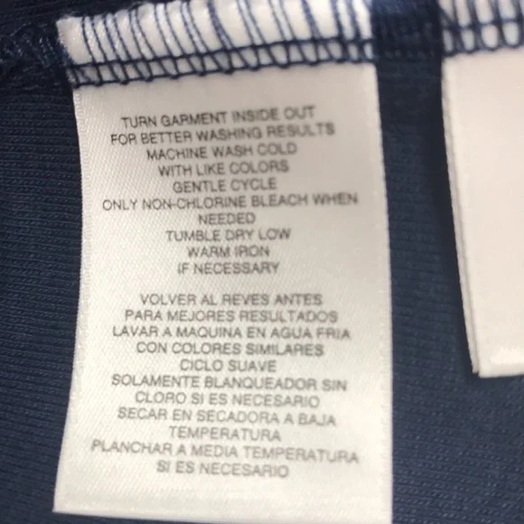 Jones New York Signature Women’s Medium Sporty Pullover Top Navy Blue - Picture 8 of 9